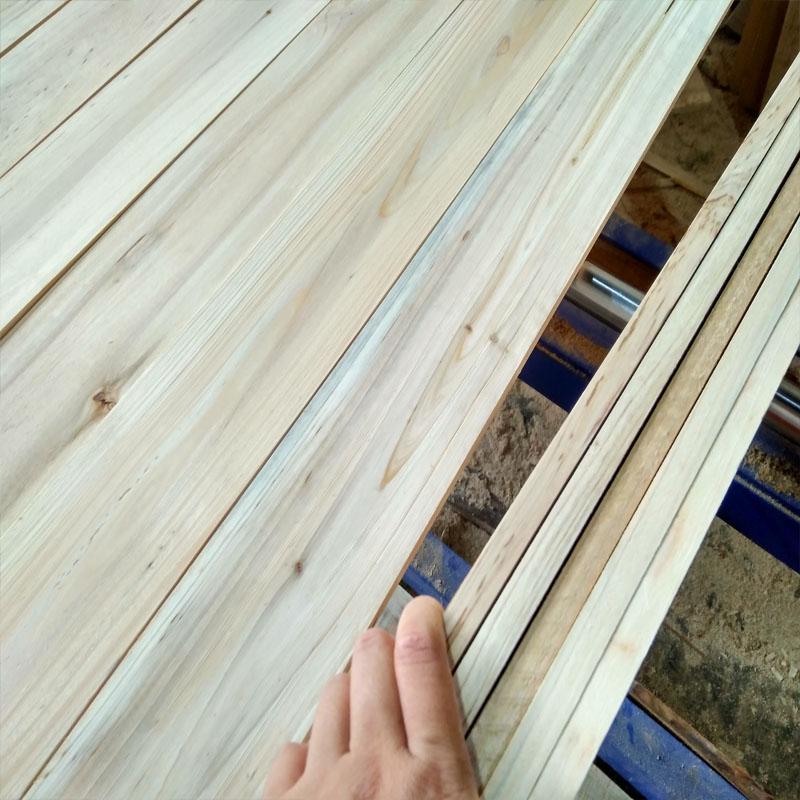 杨木板杉木床板条实木抛光搁板墙面diy木板条家具台面木材原木