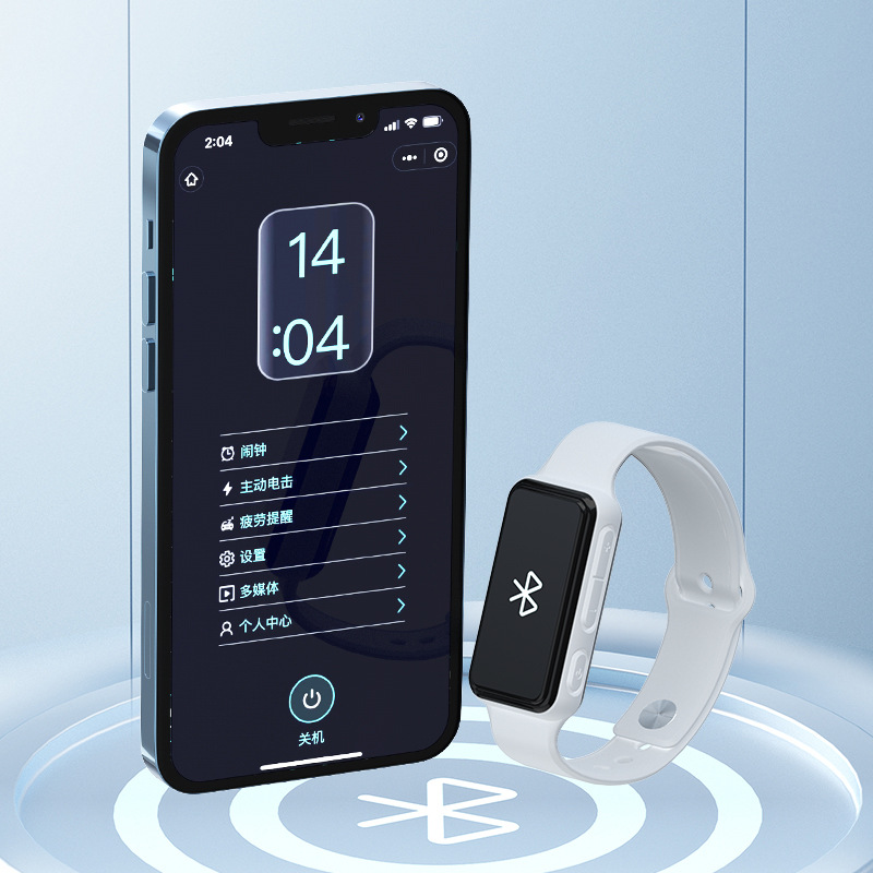 起床神器电击手表静音闹钟赖床纠正器早起床重磅新品闹钟电击手环