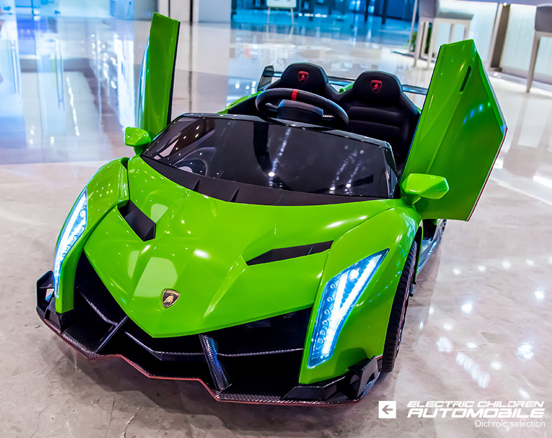 新款双座兰博儿童电动车四轮宝宝玩具车可坐双人遥控婴儿小孩跑车