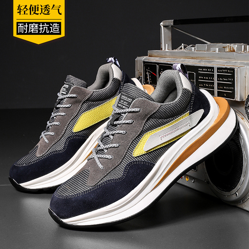 Cross-Border Hot Sale Labor Protection Shoes Men's Breathable Construction Site Work Shoes Anti-Smashing and Anti-Penetration Non-Slip Wear-Resistant Protective Footwear Safety Shoes