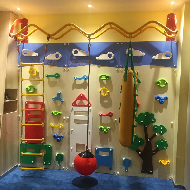 幼儿园早教攀岩墙攀爬墙儿童室内攀爬架感统体能锻炼器材家用运动
