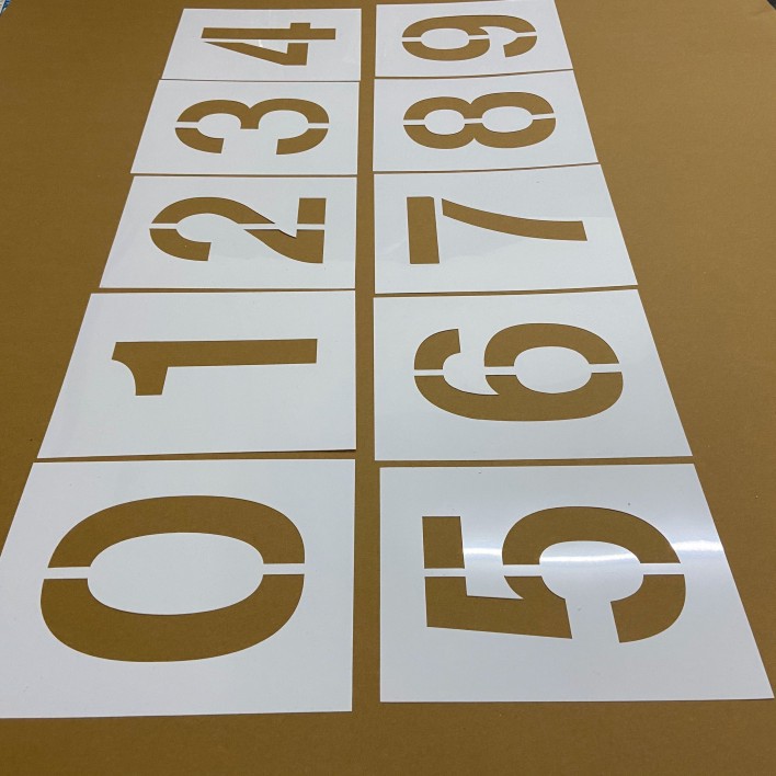 车牌放大号喷漆模板铁皮货车放大号喷字模具塑料 汽车放大号 镂空