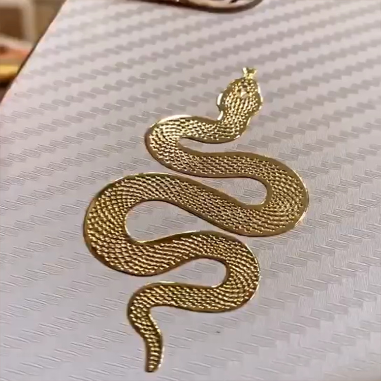 手机金属贴纸转印电镀烫金logo分离贴烫金贴商标字贴镍标不干胶贴