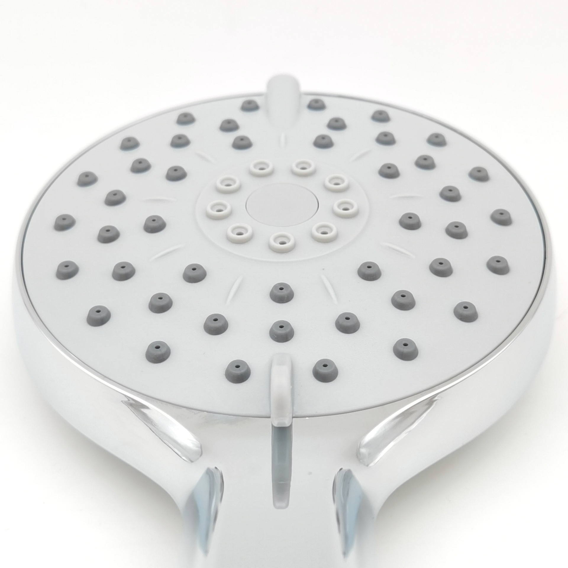 五档出水abs塑料花洒 电镀喷雨淋雾化增压起泡手持喷头工厂批发