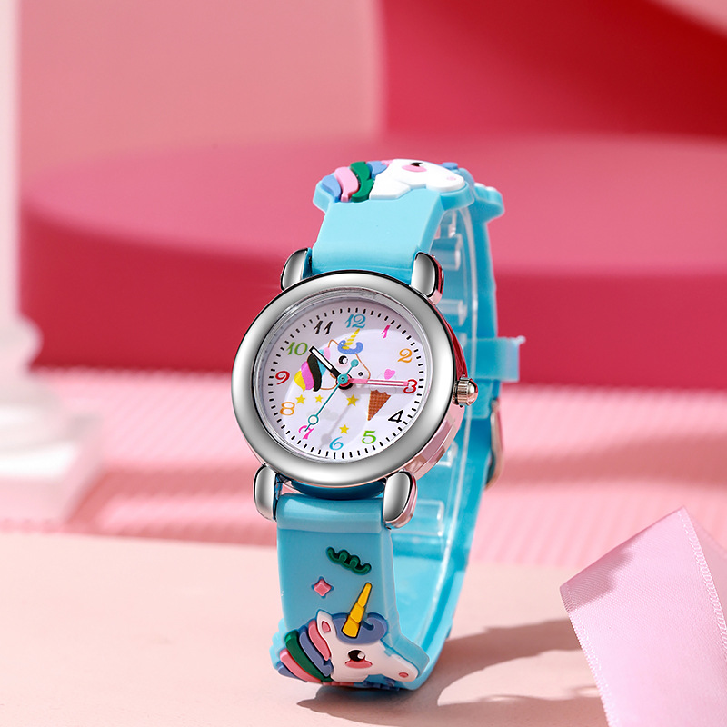 Factory Spot Low Price Direct Sales Children's Watch Boys Female Students 3d Cartoon Quartz Watch Foreign Trade Watch