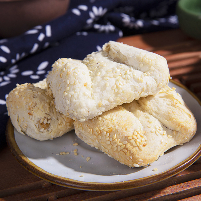 和合双麻酥咸味零食苏州特产江苏土特产小吃糕点心盒装200g