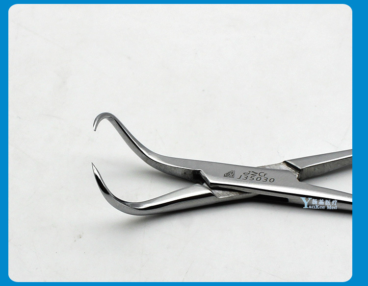 金钟无镀层帕巾钳 9-16cm不锈钢抓布巾钳 美容手术单洞巾帕巾钳