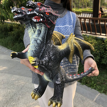 超大号软胶发声恐龙玩具仿真动物模型霸王龙三角龙飞龙三周岁男孩