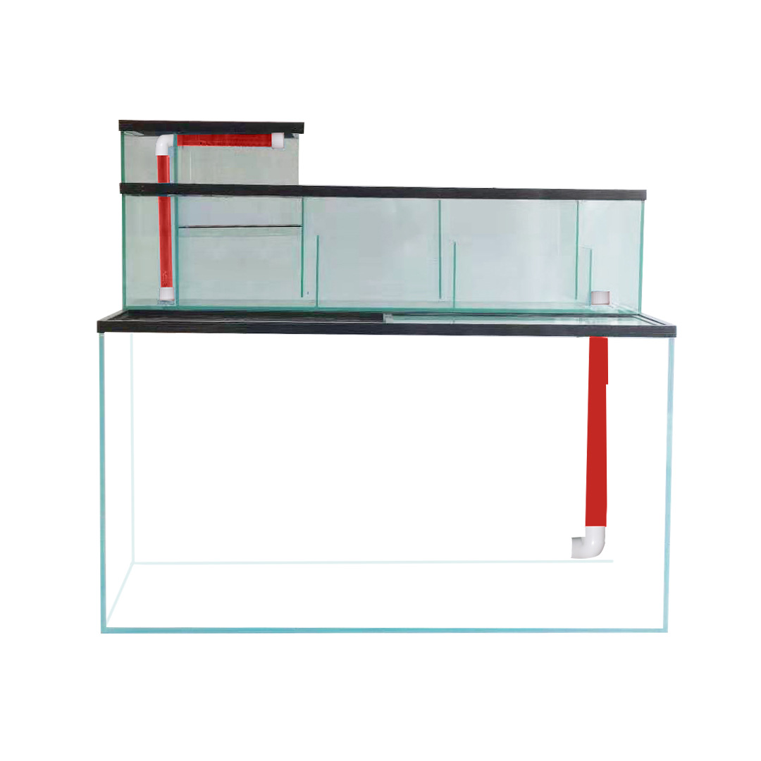 金晶超白鱼缸客厅家用上过滤抽屉式干湿分离盒玻璃鱼缸-阿里巴巴