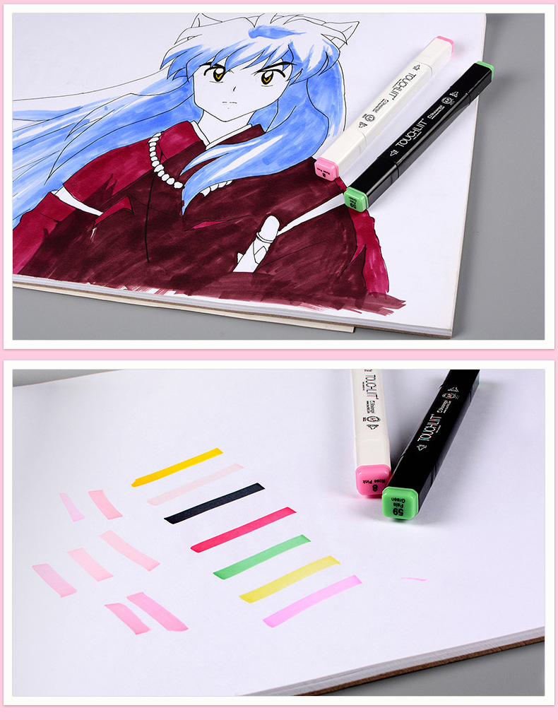 山牌a3 a4马克笔用本素描本 速写薄素描本马克笔本不透水本白纸本