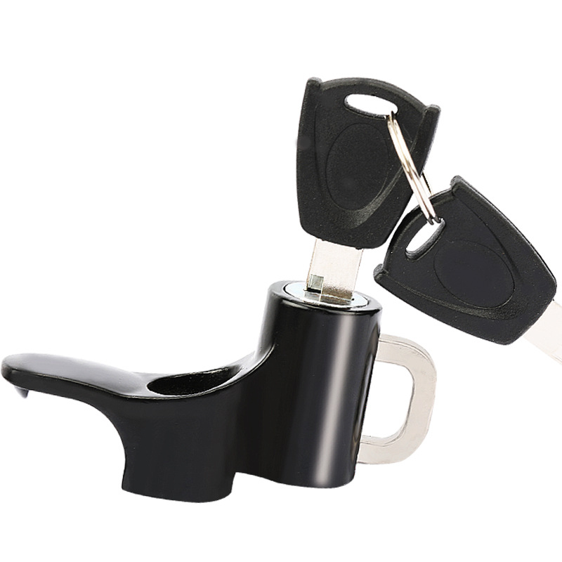 电动车头盔锁踏板车头盔防盗锁头盔锁扣头盔固定防盗锁多功能挂钩