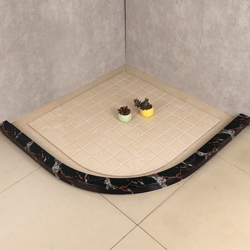 浴室弧形淋浴房基石挡水条卫生间防水一字型地面阻水隔水隔断pvc