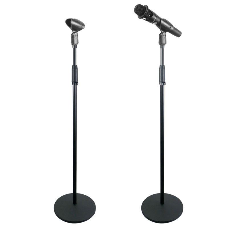 麦克风支架 话筒支架落地式升降加重底座舞台防踩主播直播k歌神器