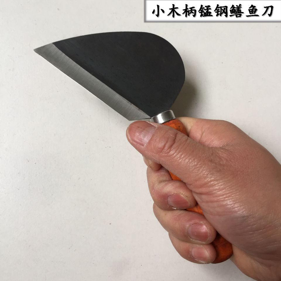 鳝鱼刀 黄鳝刀 剖黄鳝工具鳝鱼泥鳅剔骨刀鲫鱼刀鲤鱼刀木柄渔刀