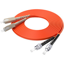 LHG 双芯多模光纤跳线 4A1b 50/125μm光纤熔接收发器尾纤SC-ST