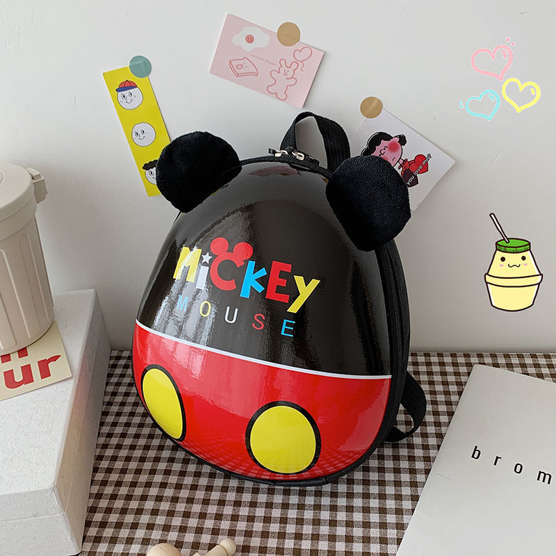 2023 New Mickey Mouse Ni Primary School Kindergarten Anti-Lost Children Boys and Girls Backpack Small Bookbag Boys and Girls