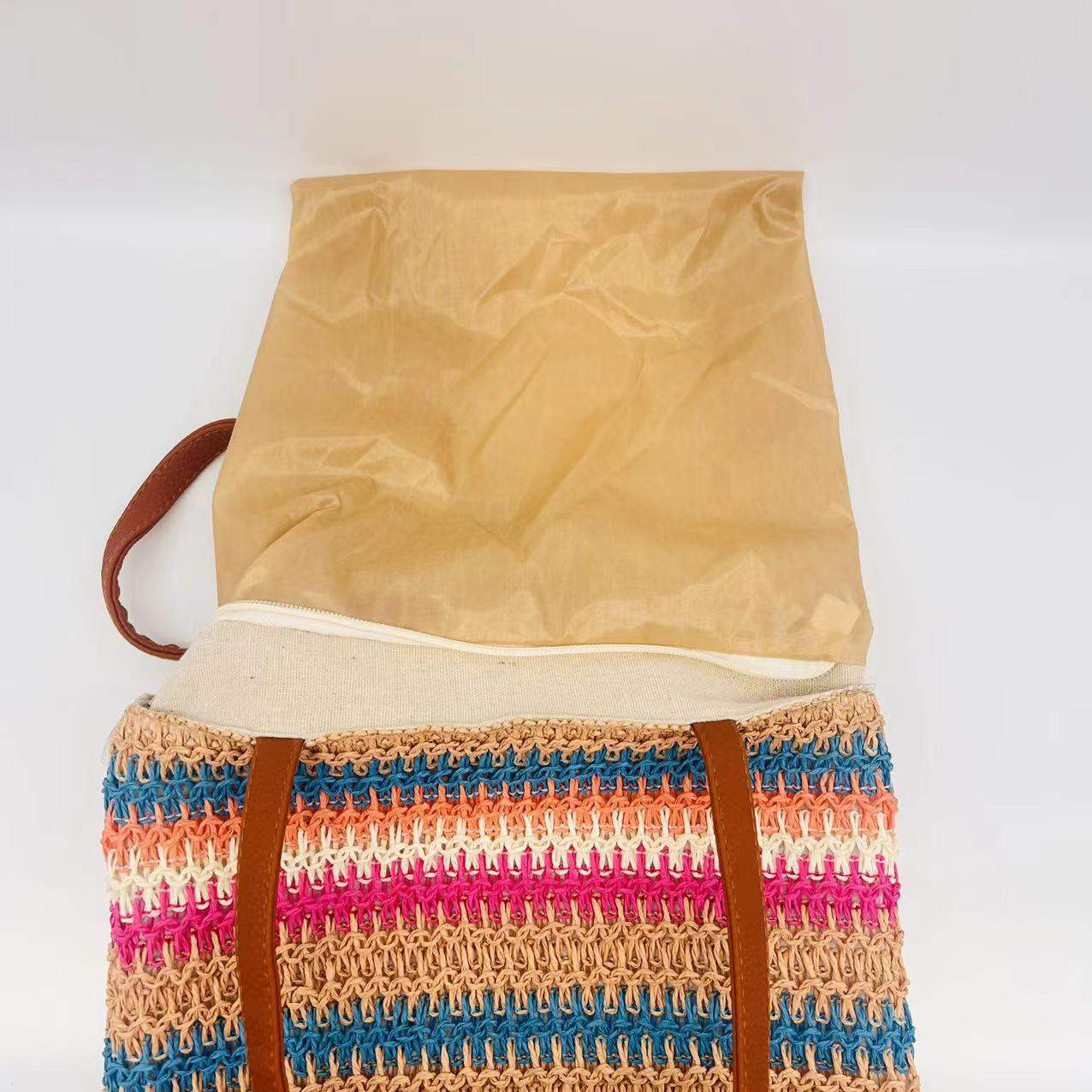 Cross-Border New Arrival Popular Paper Woven Fresh, Cute and Simple Student Party Unique One-Shoulder Mummy Small Shopping Twitter Bag