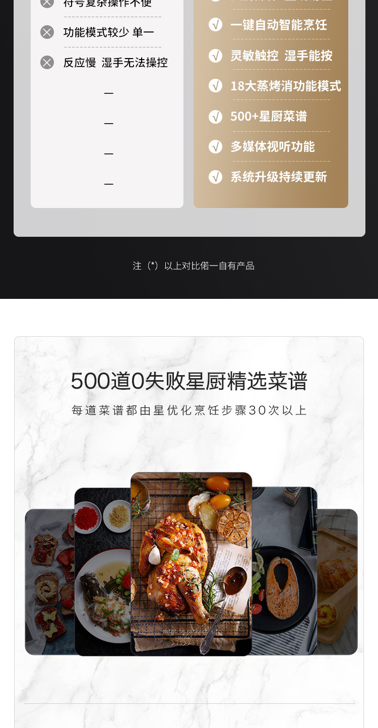 偌一s93智能彩屏集成灶蒸烤消一体灶家用大容量独立蒸烤自动清洗