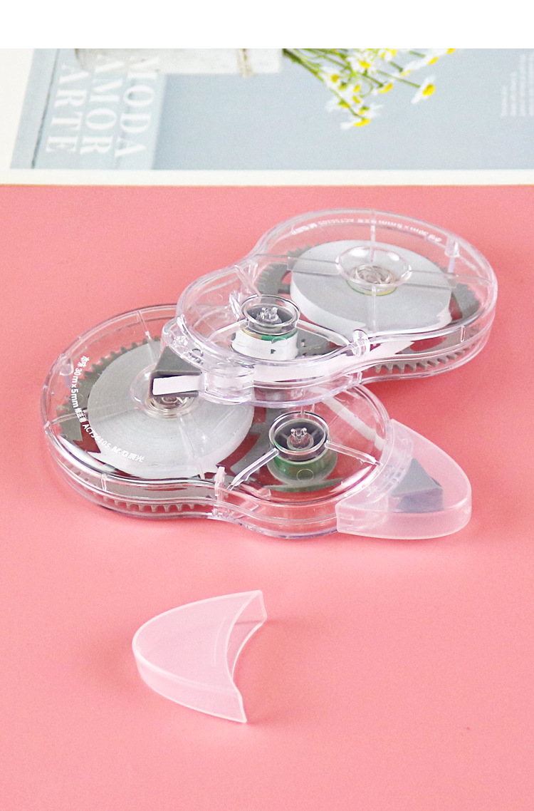 晨光大容量30m修正带本味系列学生书写涂改带pet芯不断带act56105