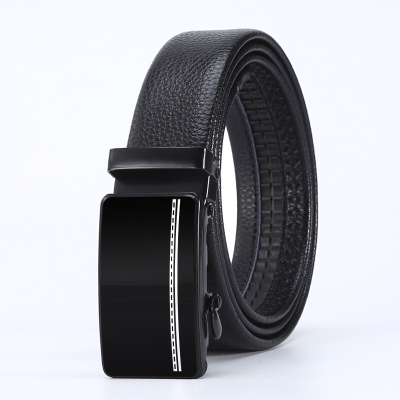 2021 new fashion all-match young and middle-aged belt automatic buckle men‘s pu belt automatic buckle pant belt factory wholesale