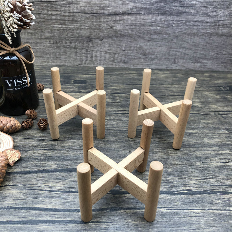 花盆架实木落地架子工艺品木架四角架展示架绿萝室内木花架木制品