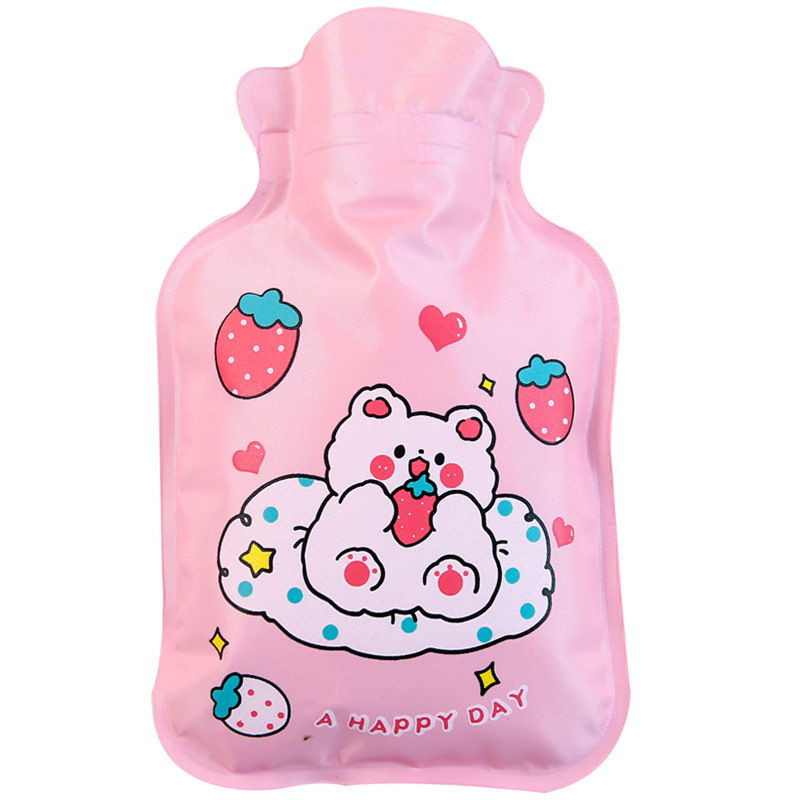 Winter Thickened Cartoon Hot Water Injection Bag Cute Girl Heart Hand Warmer Student Portable Irrigation Hand Warmer