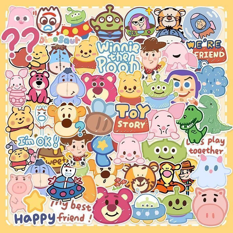 66张玩具总动员toy story涂鸦贴纸行李箱笔记本手机壳水杯sticker