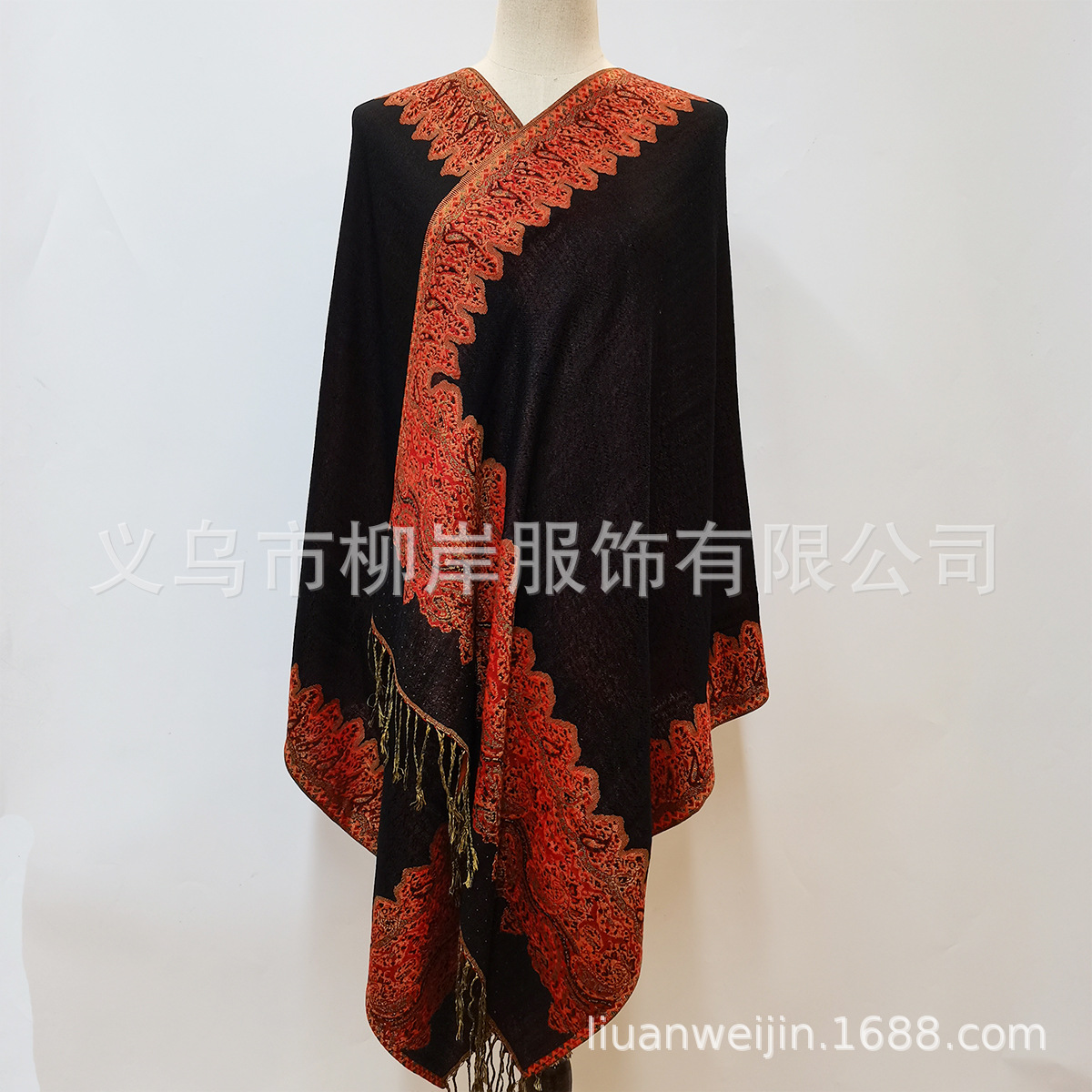 One Piece Dropshipping New High Quality Fashion Four Seasons All-Match Jacquard Tassel Scarf Long Scarf Wholesale Export