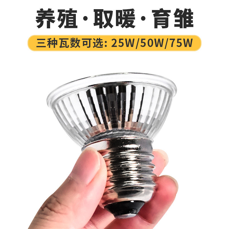 芦丁鸡保温灯乌龟晒背灯爬宠蜥蜴夜灯取暖加热灯泡宠物太阳灯补钙