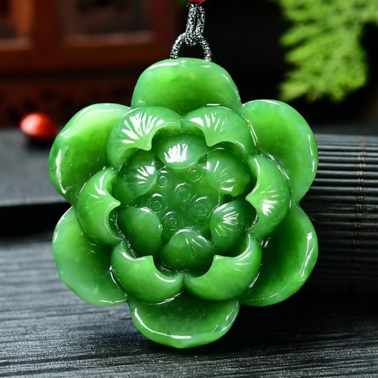 天然和田玉俄罗斯碧玉花开富贵-阿里巴巴