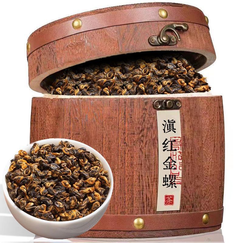 景福山 特级滇红金螺蜜香红香红螺工夫红茶养胃耐泡500g礼盒装