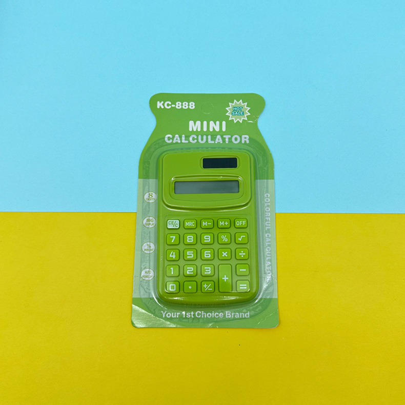 Mini Handheld Calculator Color Macaron Cute Cartoon Calculator Logo Printing Primary School Student Gift