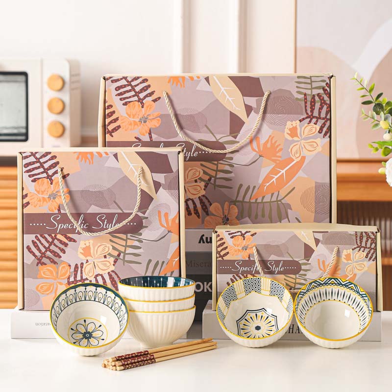 nordic tableware gift set household bowl plate tableware set set creative company opening activity small gift gift gift gift