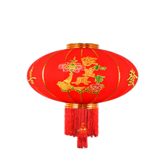 New Year's Day Festival Flocking Lantern New Year Spring Festival Red Lantern Ornaments Outdoor Courtyard Chinese Style Chinese Style Tome Lamp