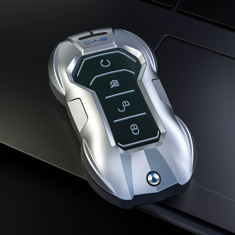 适用于腾势x钥匙套腾势d9壳运动phev经典旗舰版汽车钥匙金属扣包