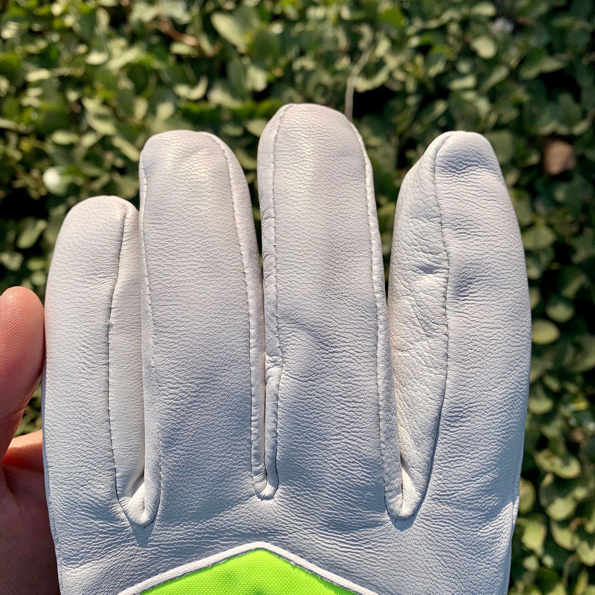 安保安防执勤皮手套男交通指挥荧光绿反光加绒棉手套秋冬铁骑手套