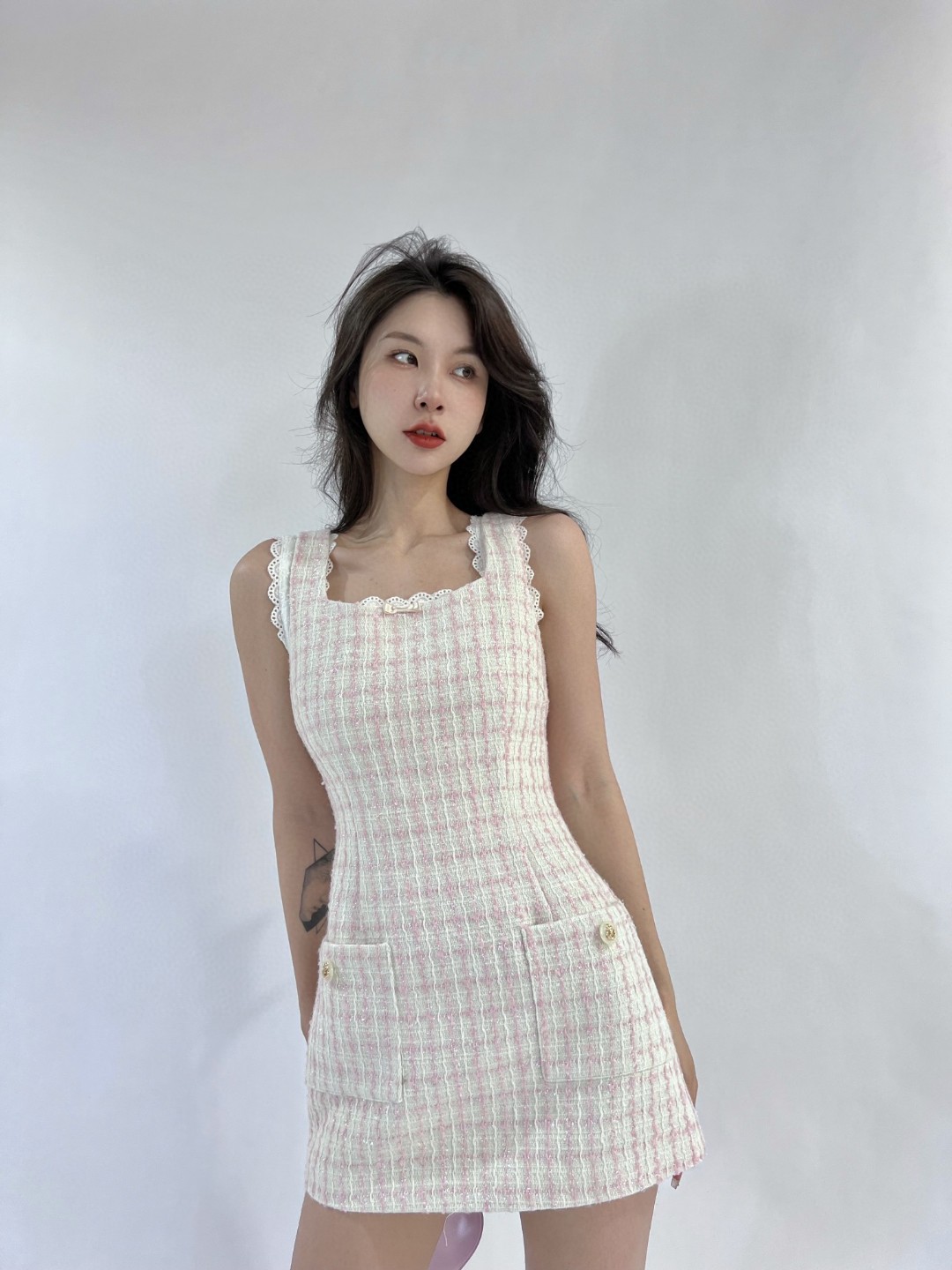 羊毛吊带背心裙