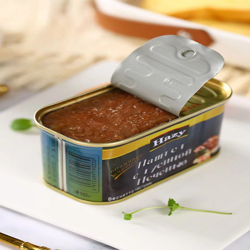 俄式风味鹅肝酱190g新鲜鹅肝配菜西餐红酒易拉罐罐头开罐即食包邮