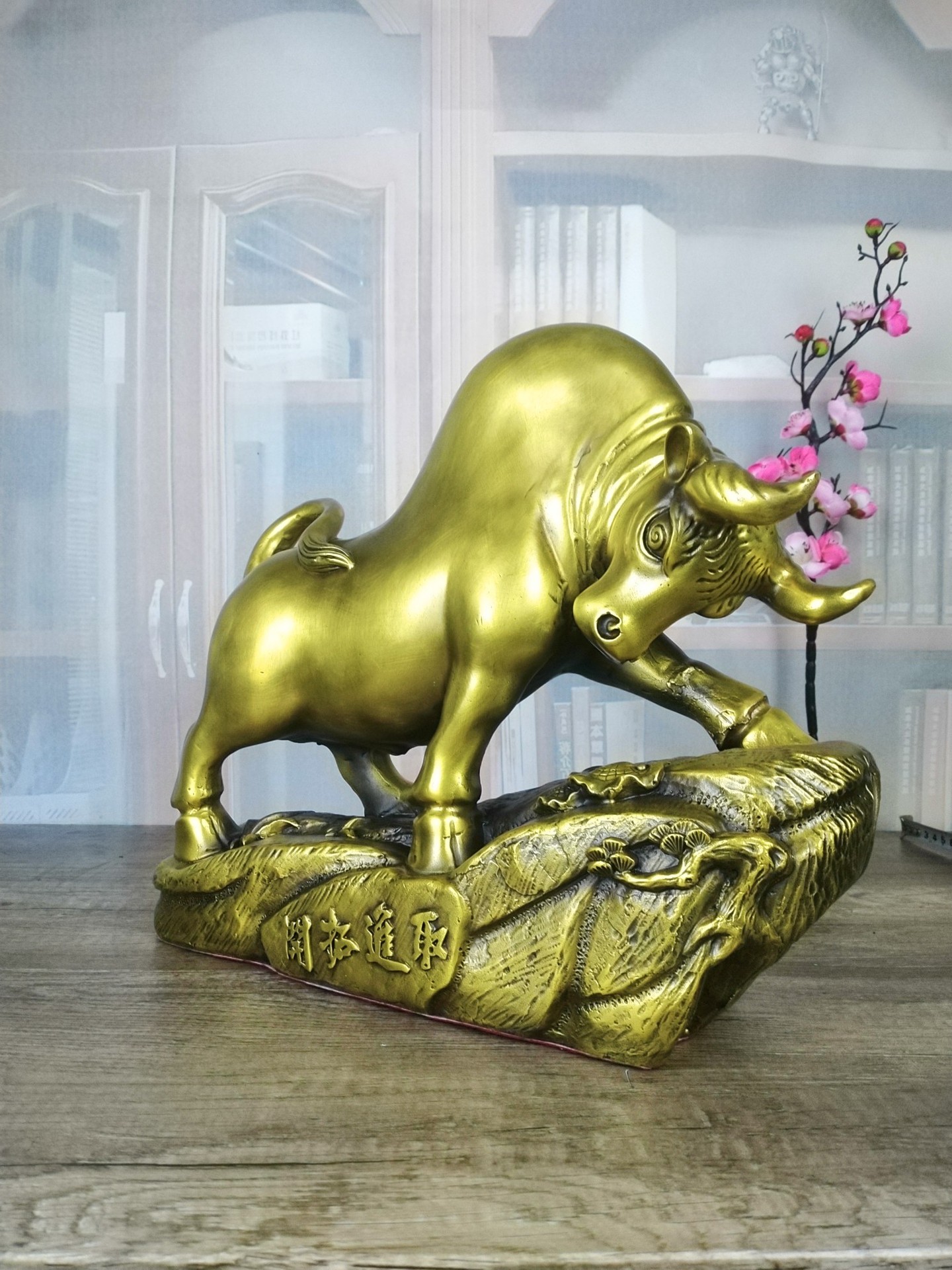 铜生肖牛家居客厅摆件黄铜牛摆设工艺品
