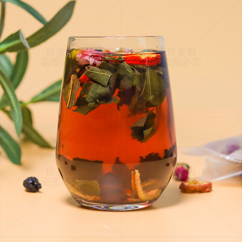 乌梅桑葚陈皮山楂荷叶茶桑椹玫瑰花茶水果茶养生茶女泡水喝的东西