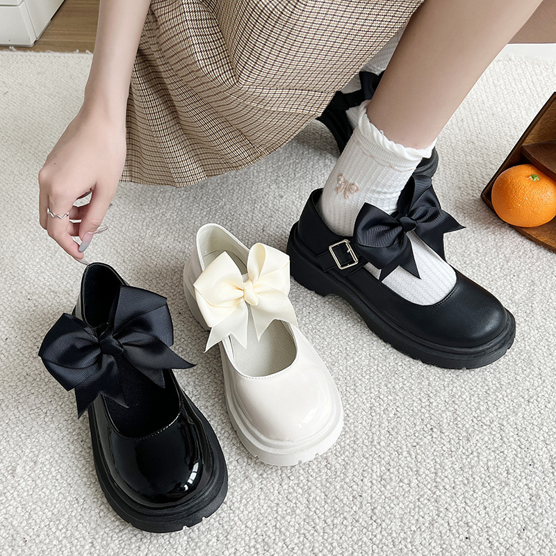 日系春夏jk制服鞋子增高厚底学生玛丽珍高跟复古单鞋英伦风小皮鞋