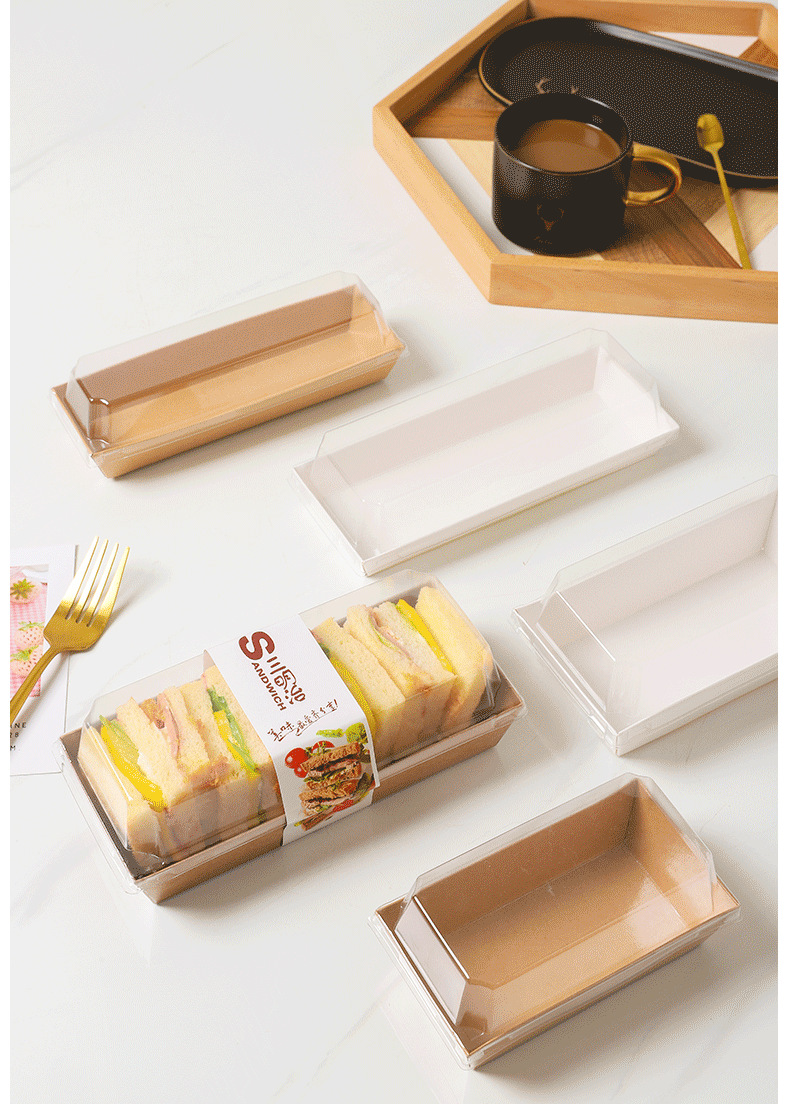 三明治包装盒肉松小贝雪媚娘泡芙子蛋糕毛巾卷盒瑞士卷蛋糕卷盒子