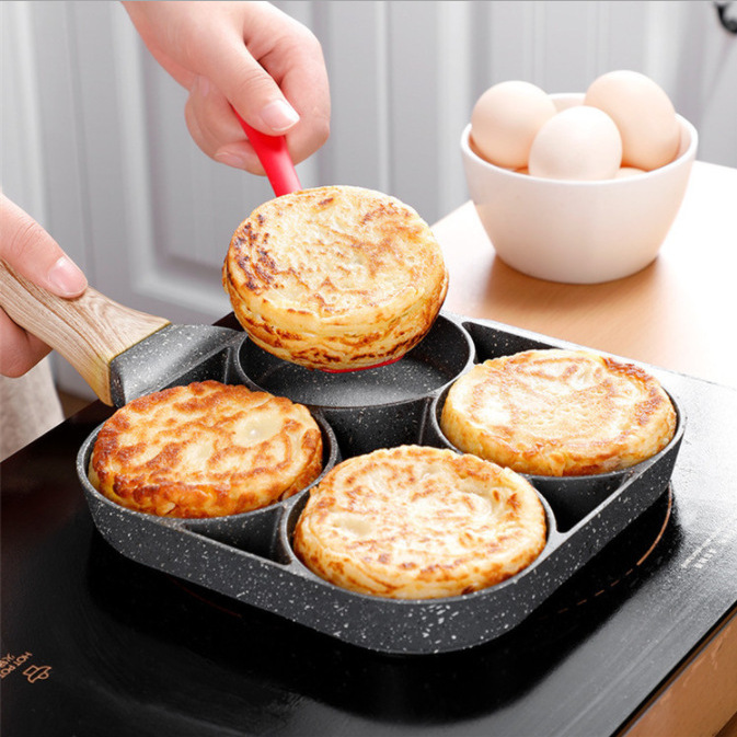 Convenient Omelet Tool Eggs Hamburger Maker Household Non-Stick Small Flat Frying Pan Breakfast Egg Dumplings Mold Griddle Egg Frying Pan