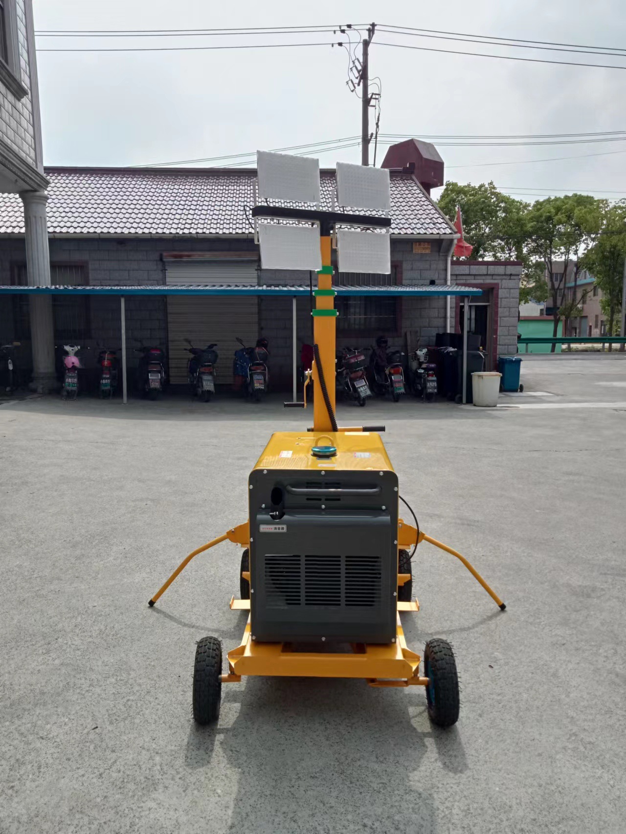 sfw6150a多方位移动升降工作灯静音式发电机照明车手摇升降杆