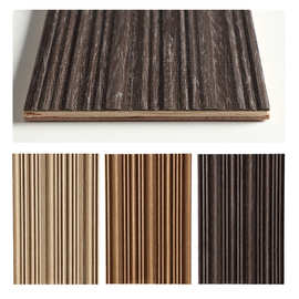 木饰面护墙板小格栅造型装饰板电视背景墙波纹板材衣柜实木波浪板