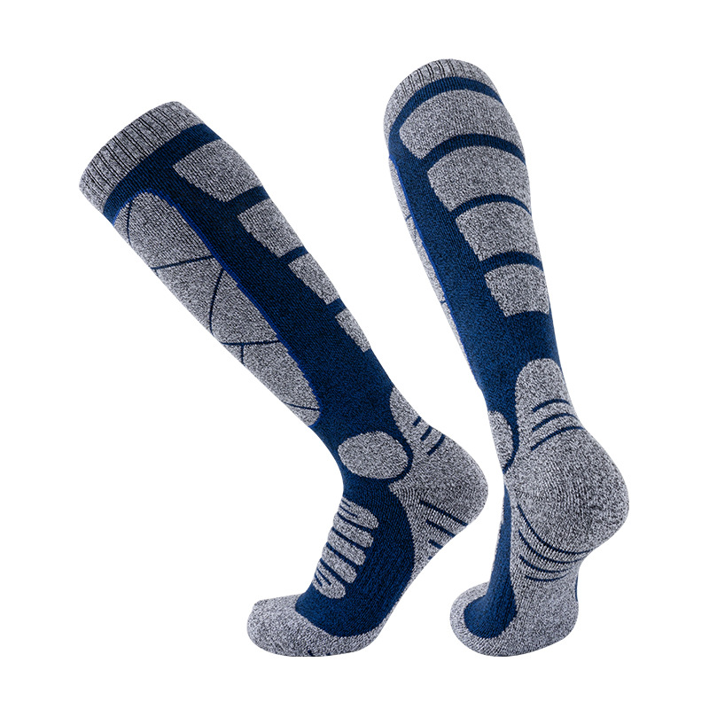 Ski Socks Outdoor Sports Thickening Towel Bottom Comfortable Climbing Socks Towel Bottom Long Socks Sweat-Absorbent Warm Socks