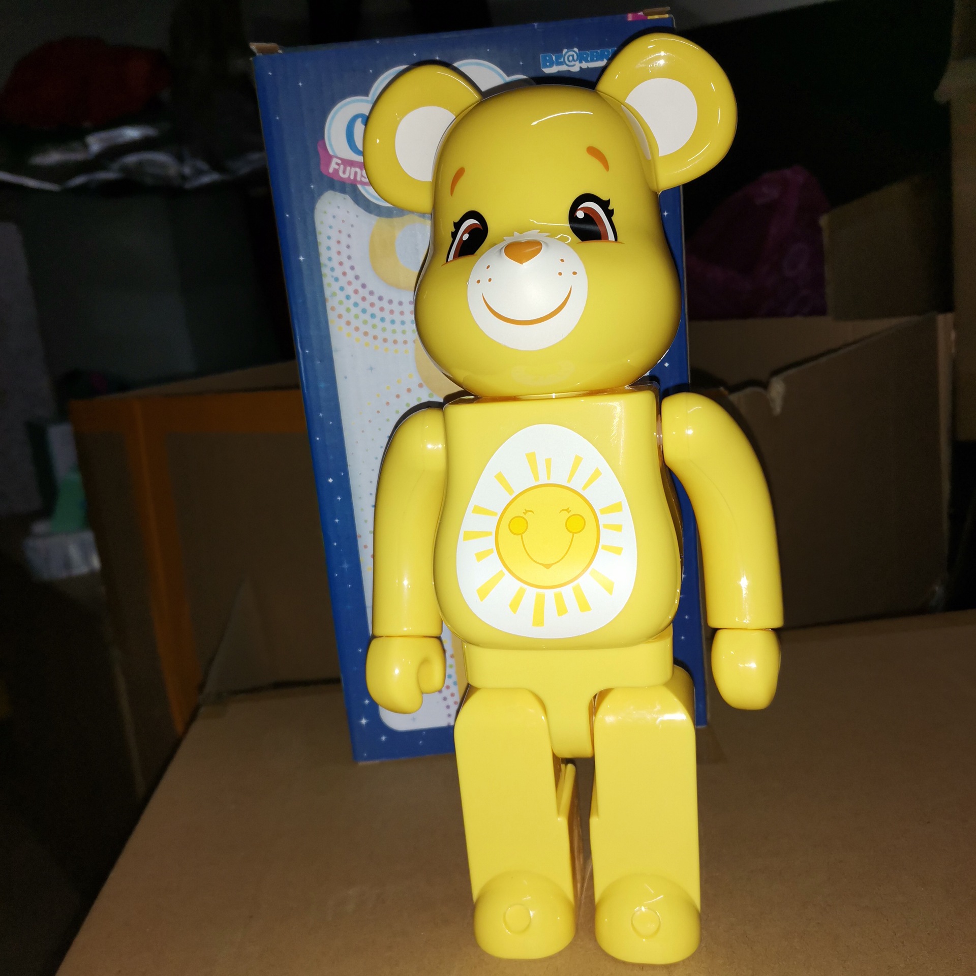 bearbrick暴力熊积木熊爱心熊carebears下雨彩虹熊400%彩盒关节响