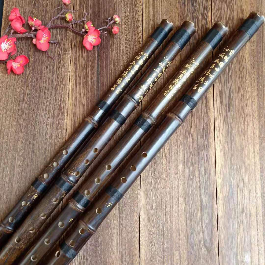 批发紫竹洞箫 单节扎线 g调f调萧 一节6孔和8孔 初学演奏短箫乐器