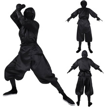 跨境热款万圣节登台演出服 日本男士黑忍者cosplay套装现货批发