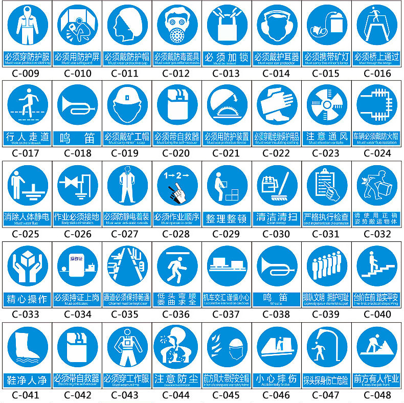 车间仓库安全标识贴纸批发工厂车间警示牌标志贴禁止吸烟标致地贴